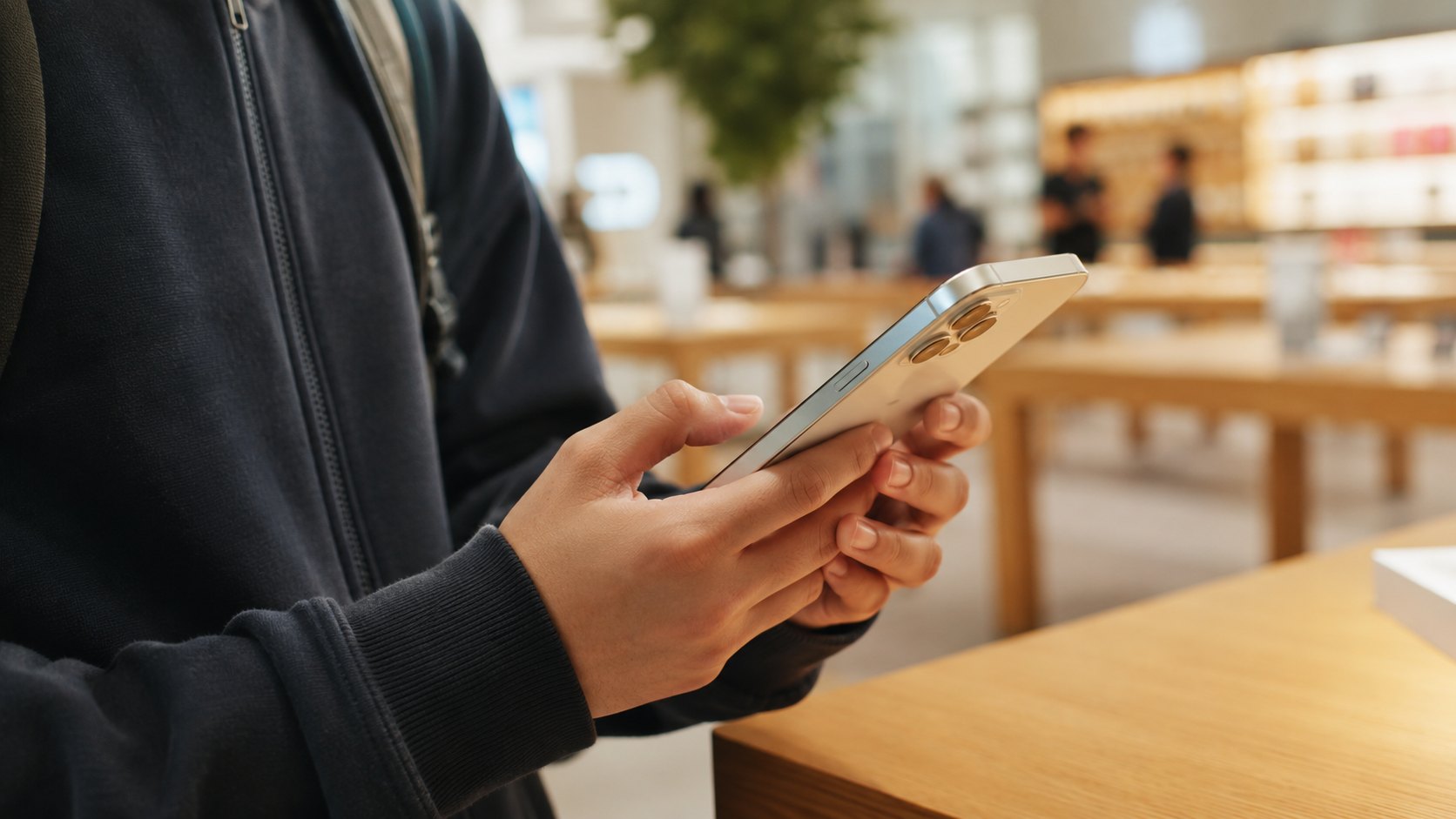 Ein selbst erspartes neues Smartphone in Jugendhänden